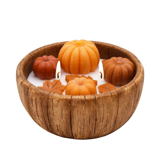 8.25oz. Pumpkin Punch Scented Round Dough Bowl Candle by Ashland®